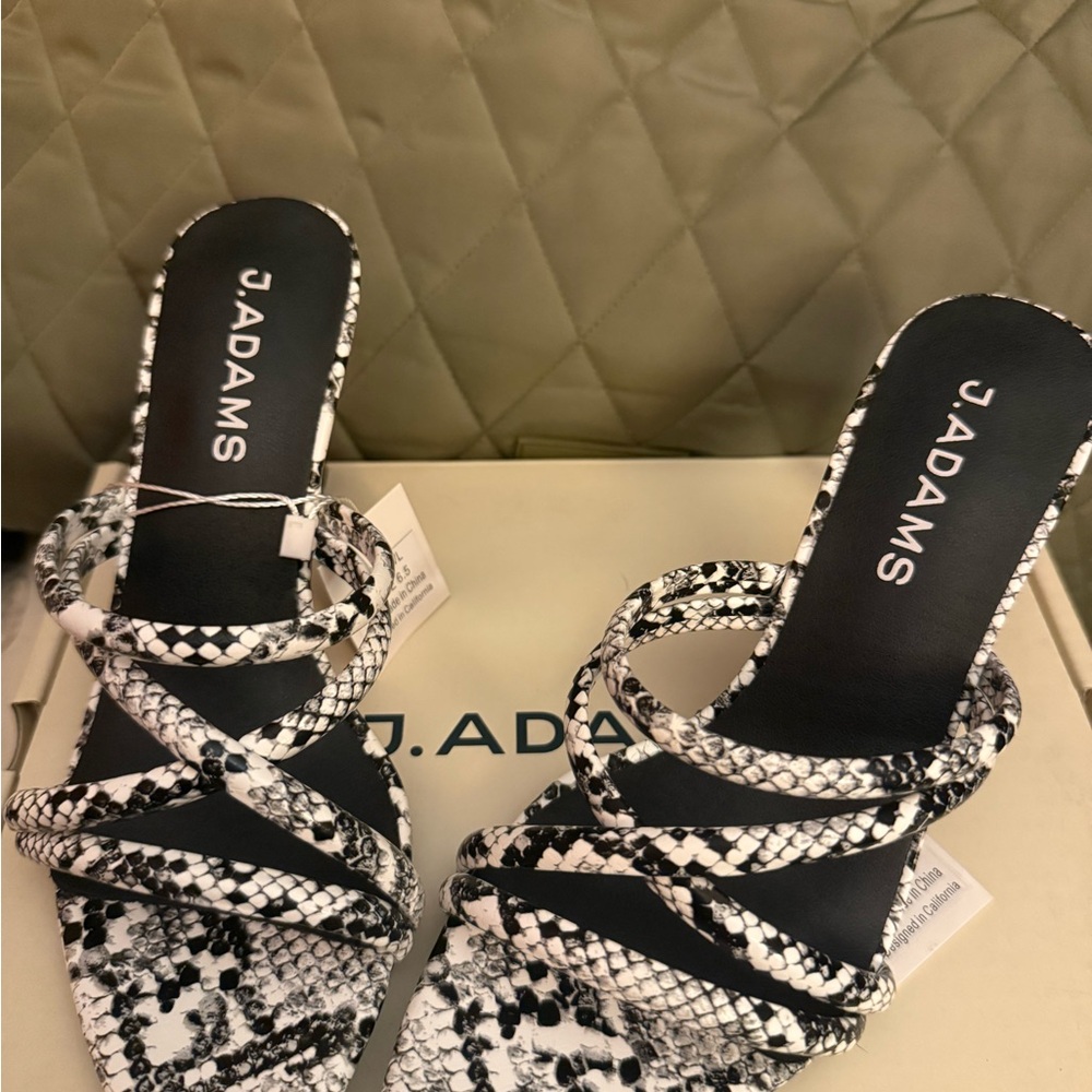 Adams Monochrome Strappy Heels